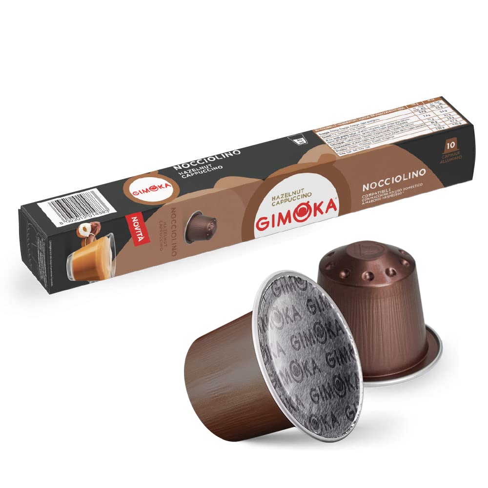 Gimoka Hazelnut Cappuccino capsules