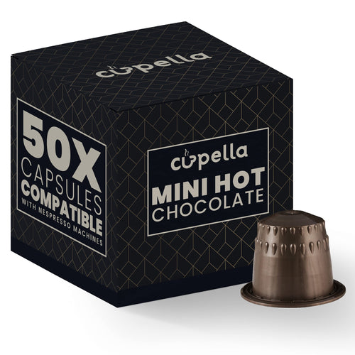 CUPELLA Hot Chocolate Capsules – Caffeine-Free Italian Cocoa Pods