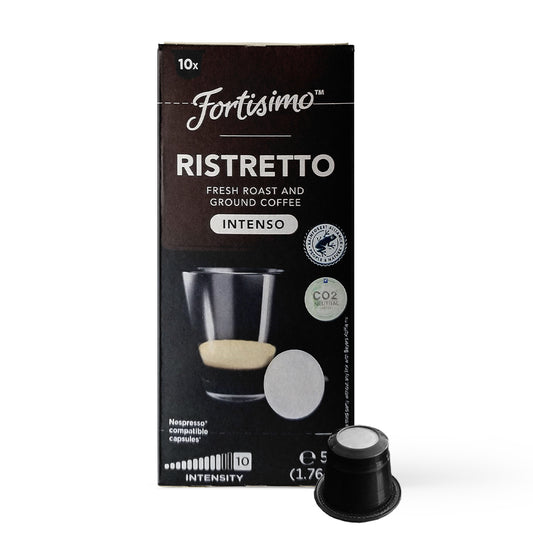 FORTISIMO Espresso Compatible Pods - 200 Ct RISTRETTO INTENSO - Coffee capsules compatible with Nespresso Original Line