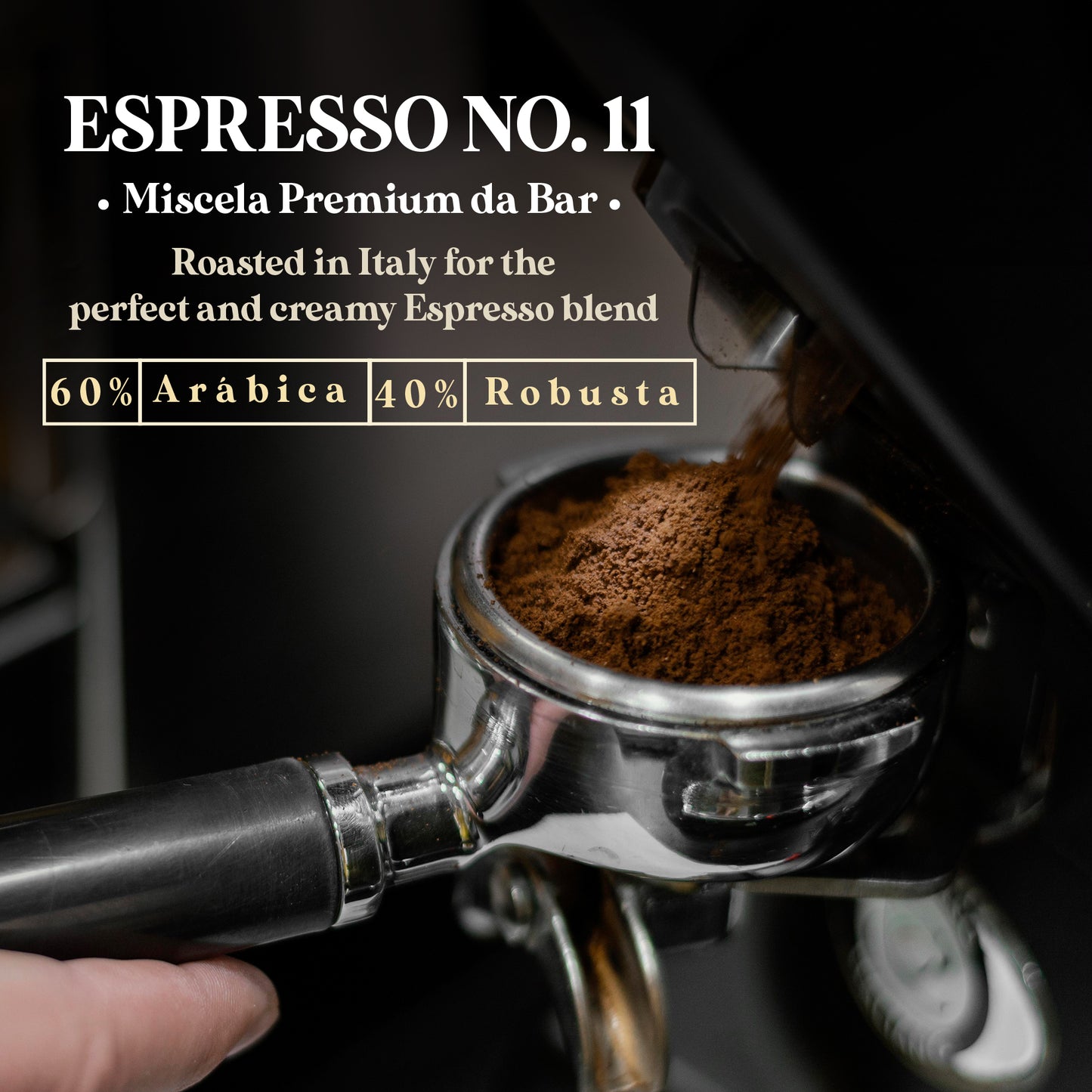 Espresso Italia Whole Bean Coffee - Espresso No.11 - Miscela Premium da Bar - Product of Italy. 1 kilo bag with valve