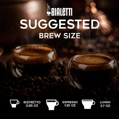 Bialetti Aluminum Nespresso Compatible Capsules - Intenso Blend, 100 Espresso Coffee Pods, Compatible with Nespresso Machines