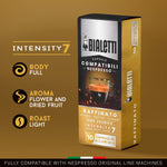 Bialetti Aluminum Nespresso Compatible Capsules - 100 count RAFFINATO blend- Espresso Coffee Pods compatible with Nespresso Machines