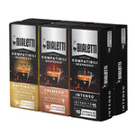 Bialetti Aluminum Nespresso Compatible Capsules - 60 count Variety Pack - Espresso Coffee Pods compatible with Nespresso Machines