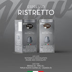 Espresso Italia Aluminum Nespresso Compatible Capsules -  100 Count RISTRETTO Blend - Aluminium Coffee pods compatible with Nespresso Machines