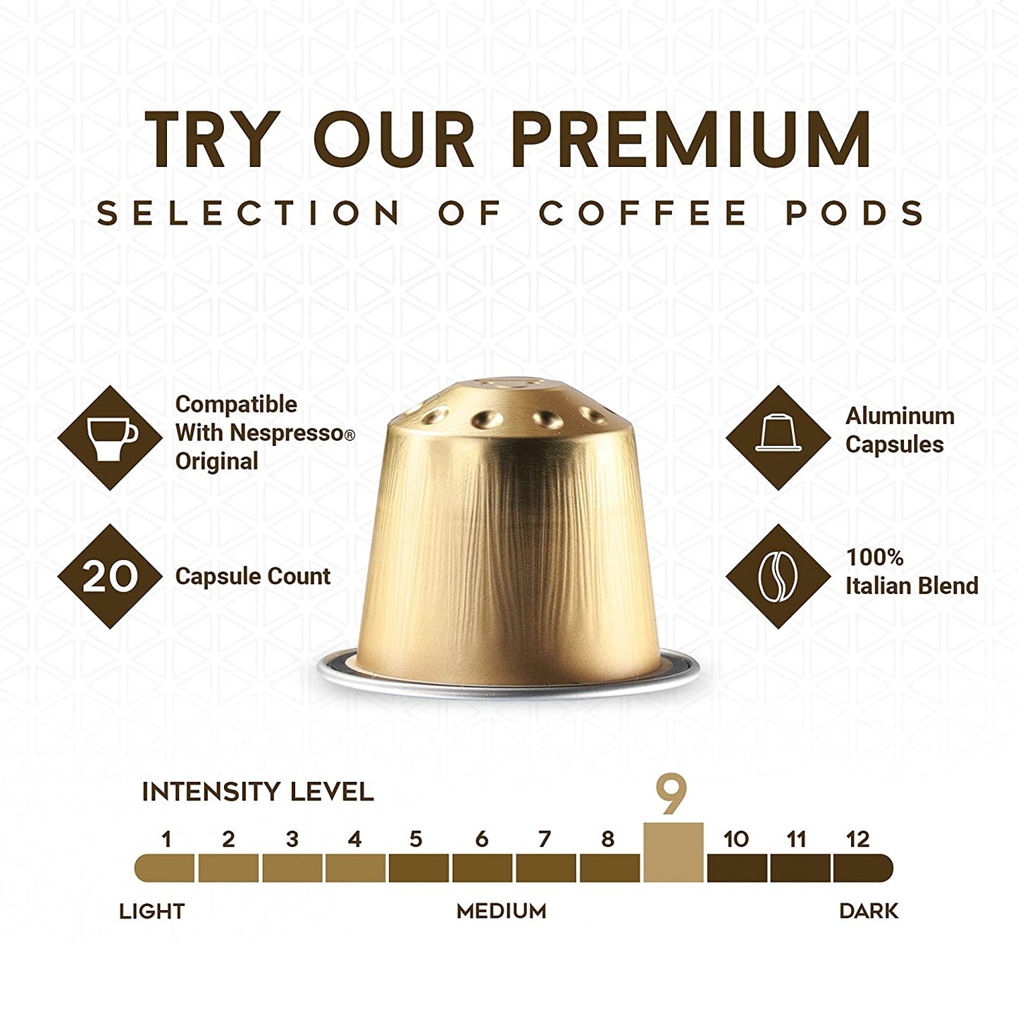  Nespresso Vertuo Pods Premium Variety Pack of 10