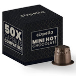 Cupella compatible with Nespresso HOT CHOCOLATE  pods - 50 Count hot chocolate - Nespresso compatible Chocolate Pods - Italian chocolate
